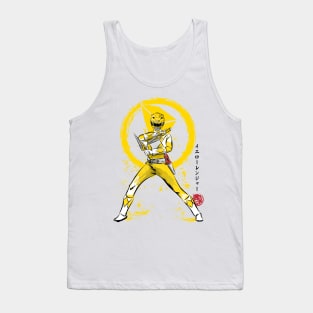 Yelow Ranger sumi e Tank Top